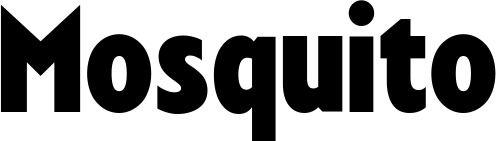 Vorschau des Bootsnamens "Mosquito" als Schriftzug für "Bootsbeschriftung Fett 24"