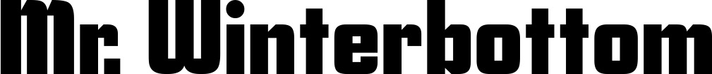 Vorschau des Bootsnamens "Mr. Winterbottom" als Schriftzug für "Bootsbeschriftung Neu 11"