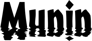 Vorschau des Bootsnamens "Munin" als Schriftzug für "Bootsbeschriftung Neu 13"