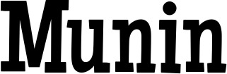 Vorschau des Bootsnamens "Munin" als Schriftzug für "Bootsbeschriftung Neu 54"