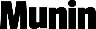 Vorschau des Bootsnamens "Munin" als Schriftzug für "Bootsbeschriftung Fett 30"