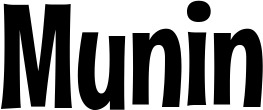 Vorschau des Bootsnamens "Munin" als Schriftzug für "Bootsbeschriftung Neu 57"