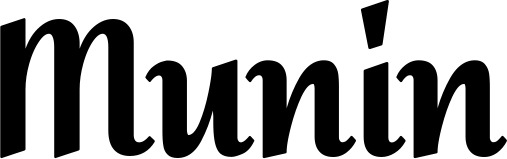 Vorschau des Bootsnamens "Munin" als Schriftzug für "Bootsbeschriftung Klassisch 37"
