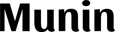 Vorschau des Bootsnamens "Munin" als Schriftzug für "Bootsbeschriftung Fett 36"