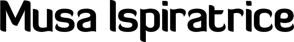 Vorschau des Bootsnamens "Musa Ispiratrice" als Schriftzug für "Bootsbeschriftung Normal 06"