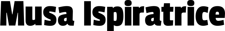 Vorschau des Bootsnamens "Musa Ispiratrice" als Schriftzug für "Bootsbeschriftung Fett 30"
