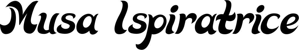 Vorschau des Bootsnamens "Musa Ispiratrice" als Schriftzug für "Bootsbeschriftung Klassisch 33"