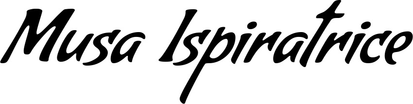 Vorschau des Bootsnamens "Musa Ispiratrice" als Schriftzug für "Bootsbeschriftung Klassisch 57"