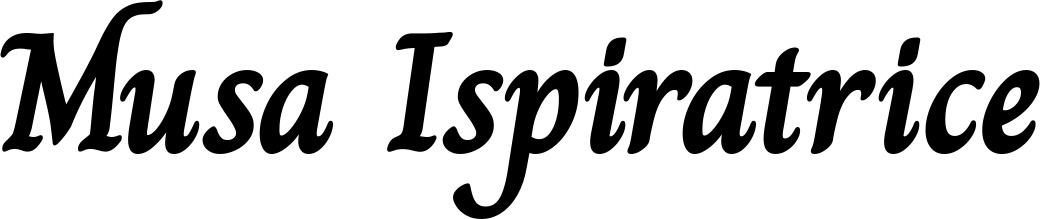 Vorschau des Bootsnamens "Musa Ispiratrice" als Schriftzug für "Bootsbeschriftung Klassisch 51"