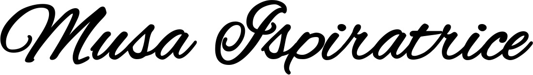Vorschau des Bootsnamens "Musa Ispiratrice" als Schriftzug für "Bootsbeschriftung Klassisch 35"