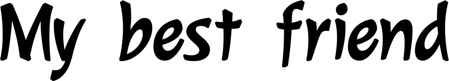 Vorschau des Bootsnamens "My best friend" als Schriftzug für "Bootsbeschriftung Klassisch 72"