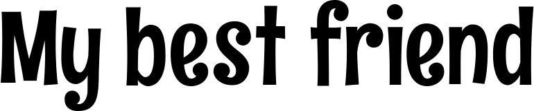 Vorschau des Bootsnamens "My best friend" als Schriftzug für "Bootsbeschriftung Neu 68"