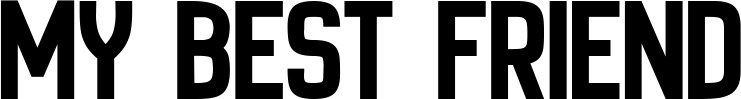 Vorschau des Bootsnamens "My best friend" als Schriftzug für "Bootsbeschriftung Neu 58"