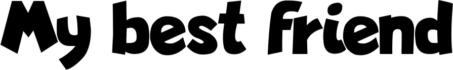 Vorschau des Bootsnamens "My best friend" als Schriftzug für "Bootsbeschriftung Neu 48"