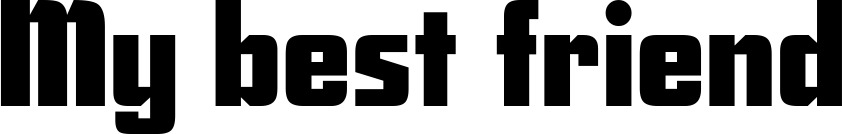 Vorschau des Bootsnamens "My best friend" als Schriftzug für "Bootsbeschriftung Neu 11"