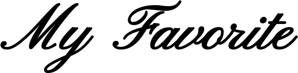 Vorschau des Bootsnamens "My Favorite" als Schriftzug für "Style Klassisch 107"