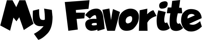 Vorschau des Bootsnamens "My Favorite" als Schriftzug für "Bootsbeschriftung Neu 48"