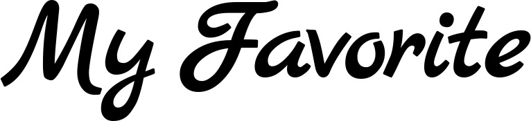 Vorschau des Bootsnamens "My Favorite" als Schriftzug für "Bootsbeschriftung Klassisch 77"