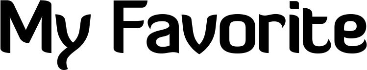 Vorschau des Bootsnamens "My Favorite" als Schriftzug für "Style Normal 06"