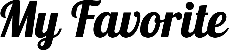 Vorschau des Bootsnamens "My Favorite" als Schriftzug für "Bootsbeschriftung Neu 60"