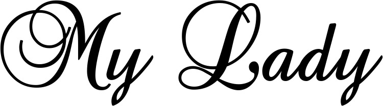 Vorschau des Bootsnamens "My Lady" als Schriftzug für "Bootsbeschriftung Klassisch 02-A"