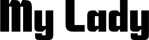 Vorschau des Bootsnamens "My Lady" als Schriftzug für "Bootsbeschriftung Neu 11"