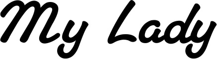 Vorschau des Bootsnamens "My Lady" als Schriftzug für "Bootsbeschriftung Klassisch 65"