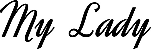 Vorschau des Bootsnamens "My Lady" als Schriftzug für "Bootsbeschriftung Klassisch 44"