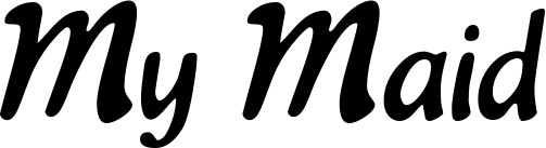 Vorschau des Bootsnamens "My Maid" als Schriftzug für "Bootsbeschriftung Klassisch 15"