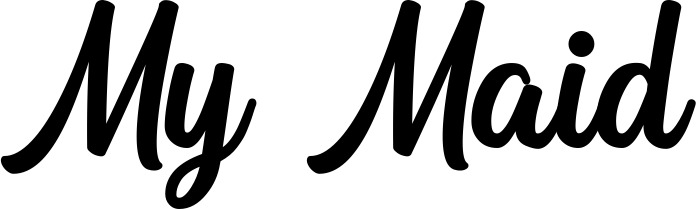 Vorschau des Bootsnamens "My Maid" als Schriftzug für "Bootsbeschriftung Klassisch 43"