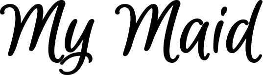 Vorschau des Bootsnamens "My Maid" als Schriftzug für "Bootsbeschriftung Klassisch 105"