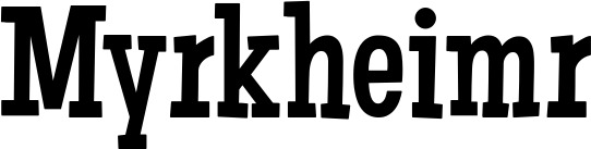 Vorschau des Bootsnamens "Myrkheimr" als Schriftzug für "Bootsbeschriftung Neu 54"