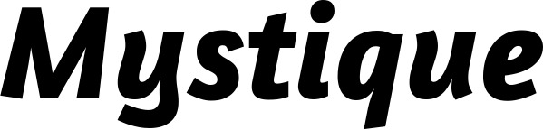 Vorschau des Bootsnamens "Mystique" als Schriftzug für "Style Kursiv 01"