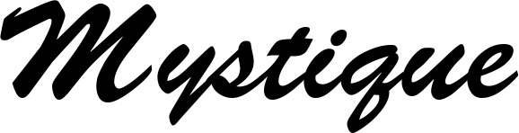 Bootsname 'Mystique' angezeigt als 'Bootsbeschriftung Klassisch 03'