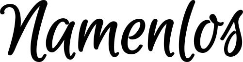 Vorschau des Bootsnamens "Namenlos" als Schriftzug für "Bootsbeschriftung Klassisch 105"