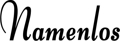 Vorschau des Bootsnamens "Namenlos" als Schriftzug für "Bootsbeschriftung Klassisch 76"