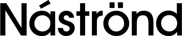 Vorschau des Bootsnamens "Náströnd" als Schriftzug für "Bootsbeschriftung Fett 19"