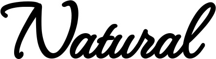Vorschau des Bootsnamens "Natural" als Schriftzug für "Bootsbeschriftung Klassisch 111"