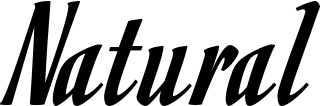 Vorschau des Bootsnamens "Natural" als Schriftzug für "Bootsbeschriftung Klassisch 93"