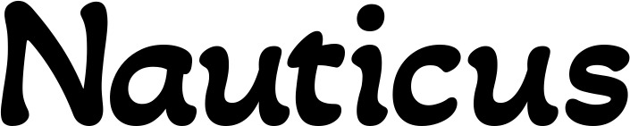 Vorschau des Bootsnamens "Nauticus" als Schriftzug für "Bootsbeschriftung Klassisch 103"