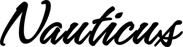 Vorschau des Bootsnamens "Nauticus" als Schriftzug für "Bootsbeschriftung Klassisch 71"
