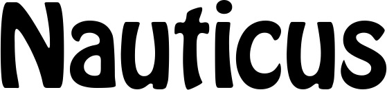 Vorschau des Bootsnamens "Nauticus" als Schriftzug für "Bootsbeschriftung Fett 01"