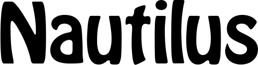 Vorschau des Bootsnamens "Nautilus" als Schriftzug für "Bootsbeschriftung Fett 01"