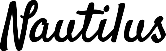 Vorschau des Bootsnamens "Nautilus" als Schriftzug für "Bootsbeschriftung Klassisch 96"
