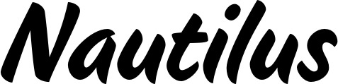 Vorschau des Bootsnamens "Nautilus" als Schriftzug für "Bootsbeschriftung Klassisch 19"