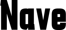Vorschau des Bootsnamens "Nave" als Schriftzug für "Bootsbeschriftung Fett 41"