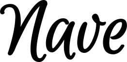 Vorschau des Bootsnamens "Nave" als Schriftzug für "Bootsbeschriftung Klassisch 105"