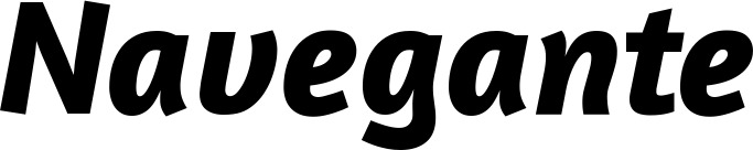 Vorschau des Bootsnamens "Navegante" als Schriftzug für "Bootsbeschriftung Kursiv 01"