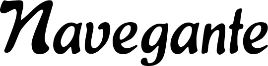 Vorschau des Bootsnamens "Navegante" als Schriftzug für "Bootsbeschriftung Klassisch 15"