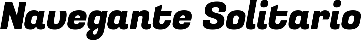 Vorschau des Bootsnamens "Navegante Solitario" als Schriftzug für "Bootsbeschriftung Kursiv 04"